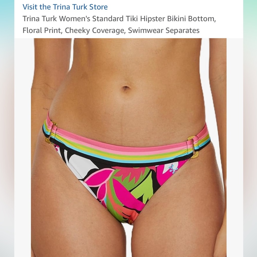 Trina Turk Women's Standard Tiki Hipster Bikini Bottom,